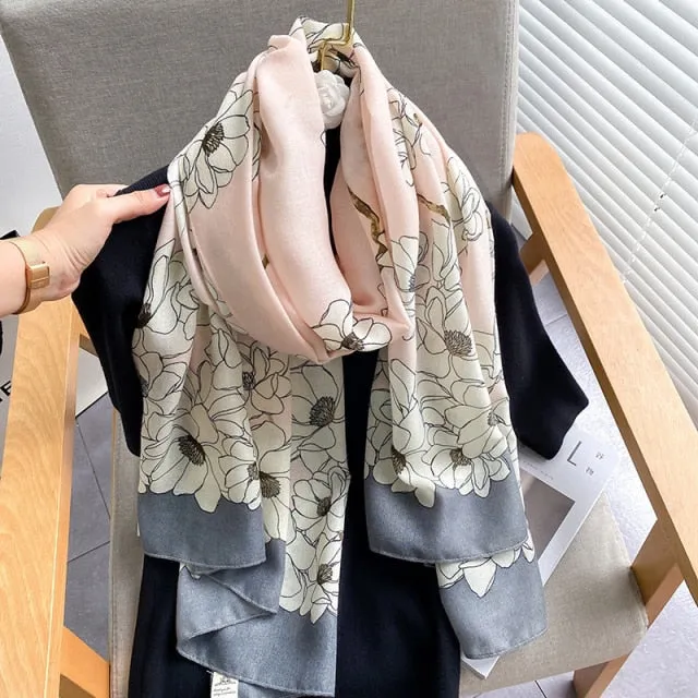 Long Warm Pashmina Wrap Scarf