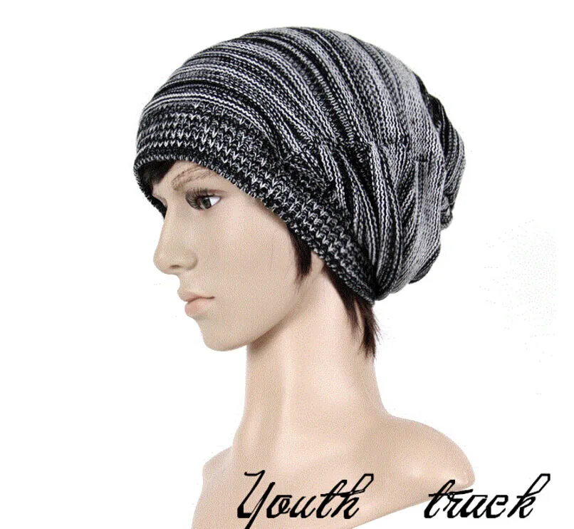 Magik Unisex Women Men Knit Baggy Beanie Hats Winter Warm Oversized Ski Cap Hat