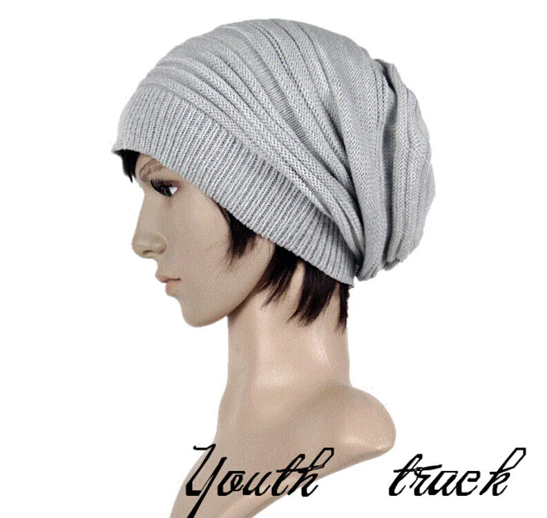 Magik Unisex Women Men Knit Baggy Beanie Hats Winter Warm Oversized Ski Cap Hat