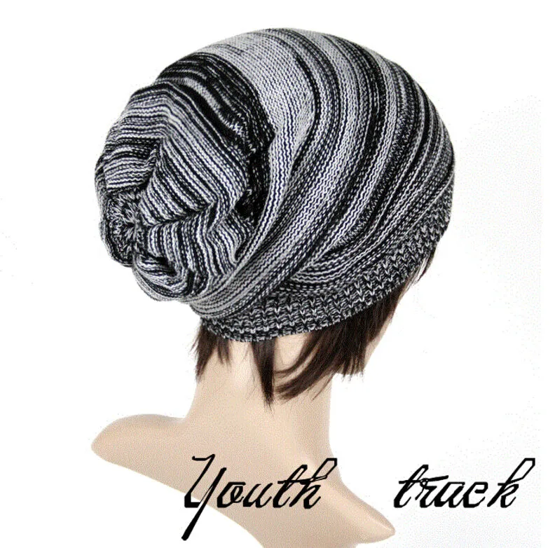 Magik Unisex Women Men Knit Baggy Beanie Hats Winter Warm Oversized Ski Cap Hat