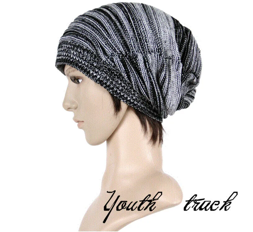 Magik Unisex Women Men Knit Baggy Beanie Hats Winter Warm Oversized Ski Cap Hat