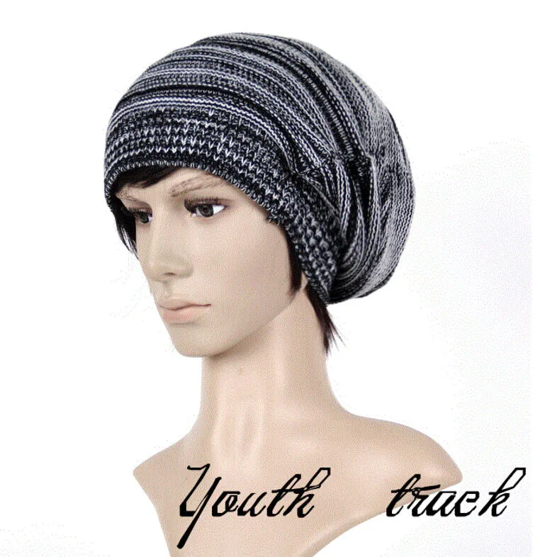 Magik Unisex Women Men Knit Baggy Beanie Hats Winter Warm Oversized Ski Cap Hat