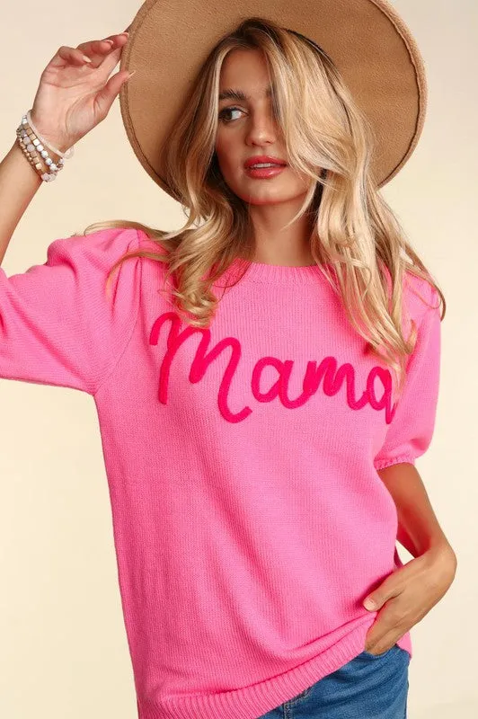 Mama Pop Letters Sweater