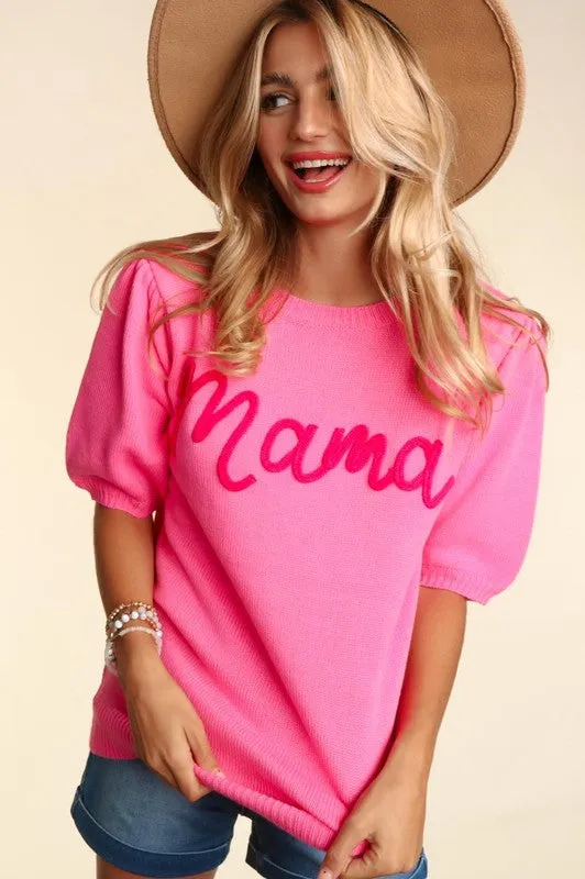 Mama Pop Letters Sweater