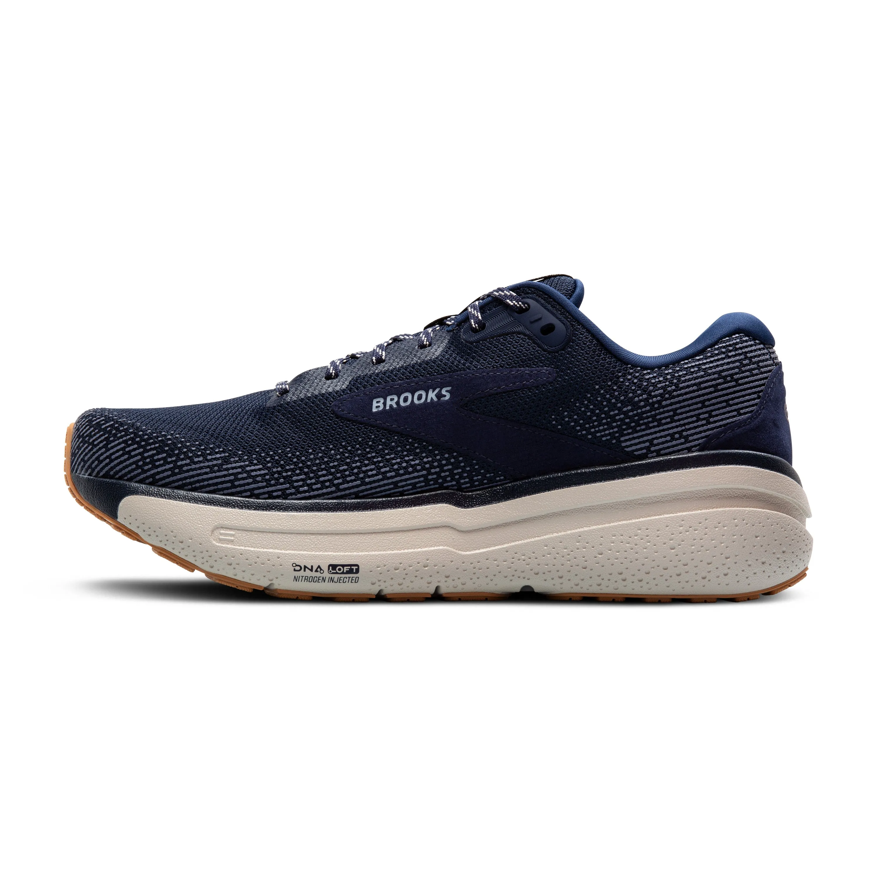 Men's Brooks Ghost Max 2 Color: Peacoat/Stone/Biscuit