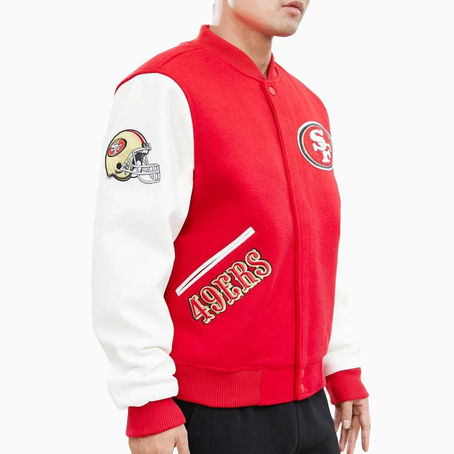 Men's San Francisco 49Ers Logo Varsity Jacket