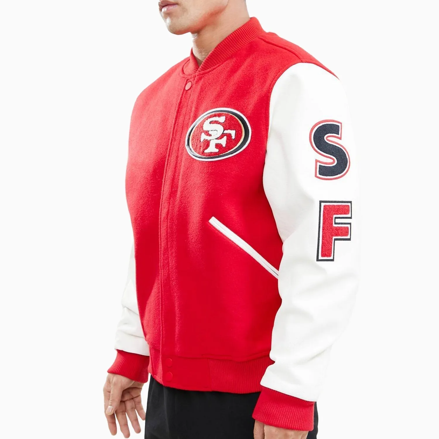 Men's San Francisco 49Ers Logo Varsity Jacket