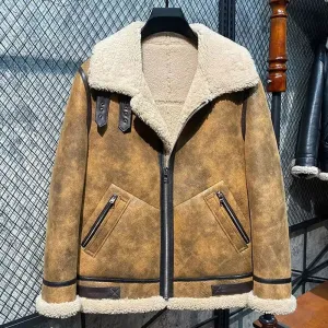 Men’s Winter Sheepskin Coat Men’s Real Sheepskin Jacket For Sale