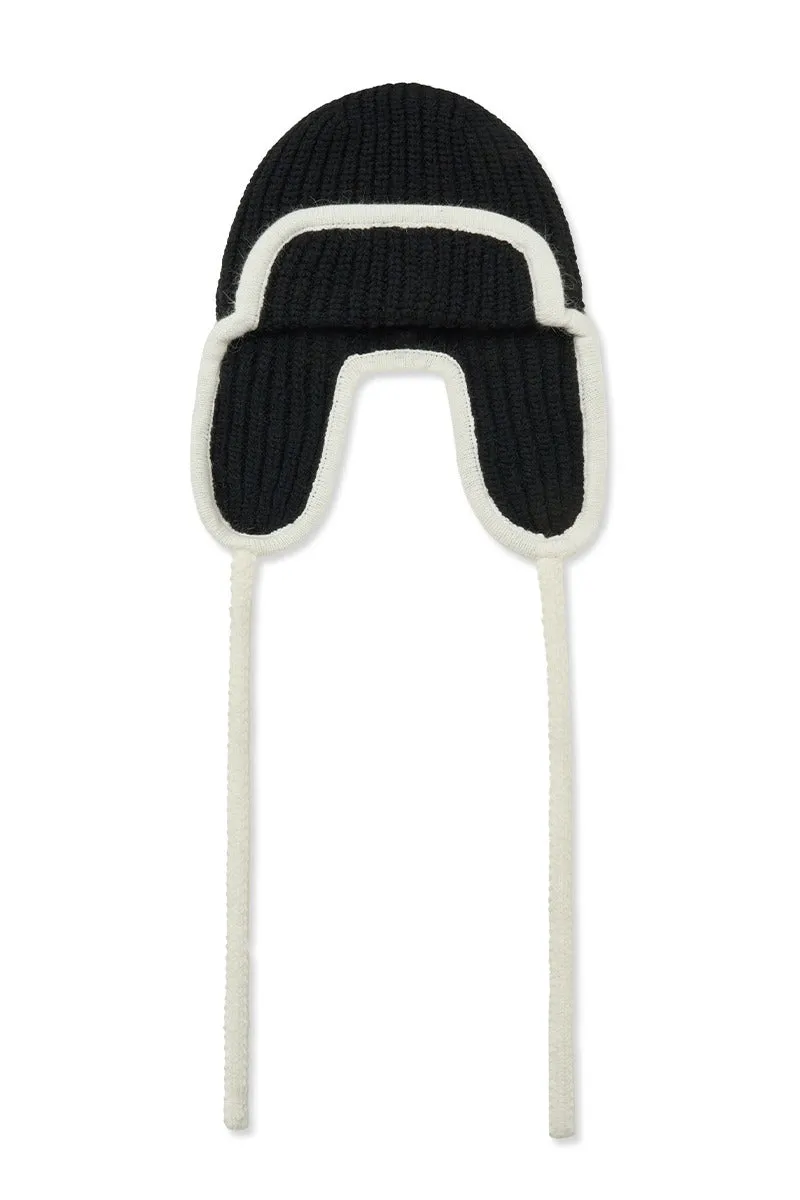 [MIDNIGHT MOVE] FW 24 ag knit hat (black)