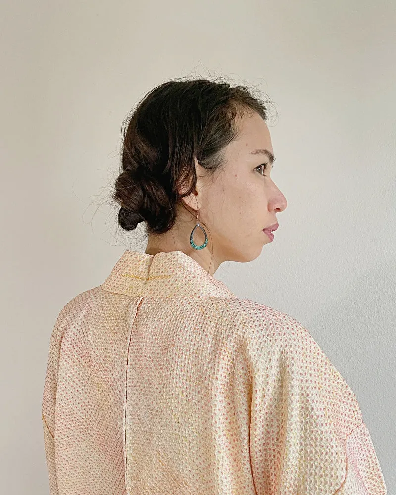 Moonlight Shibori Haori Kimono Jacket