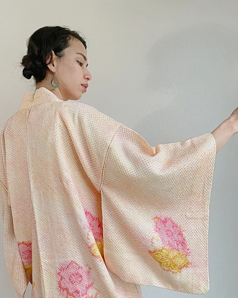 Moonlight Shibori Haori Kimono Jacket