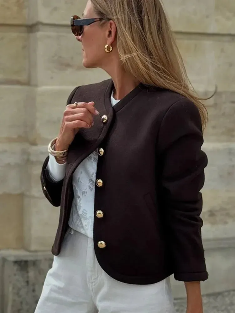 Naima - Elegant jacket with gold buttons