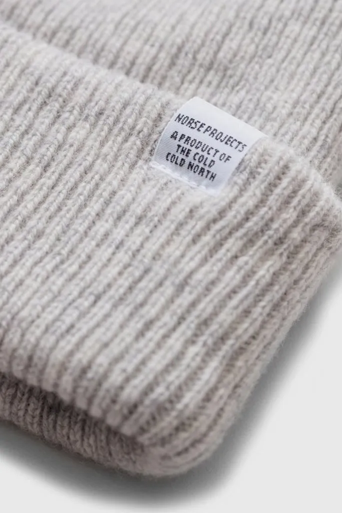 Norse Beanie - Light Grey Melange