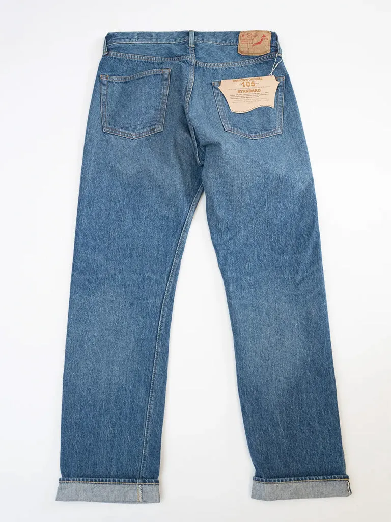 Orslow 105 Standard Jean in 90s Denim Used