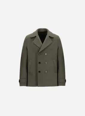 Peacoat boiled wool - Hunting green