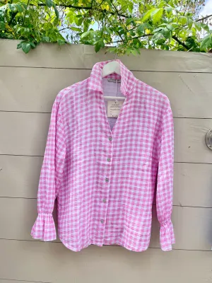 Pink Gingham Shirt