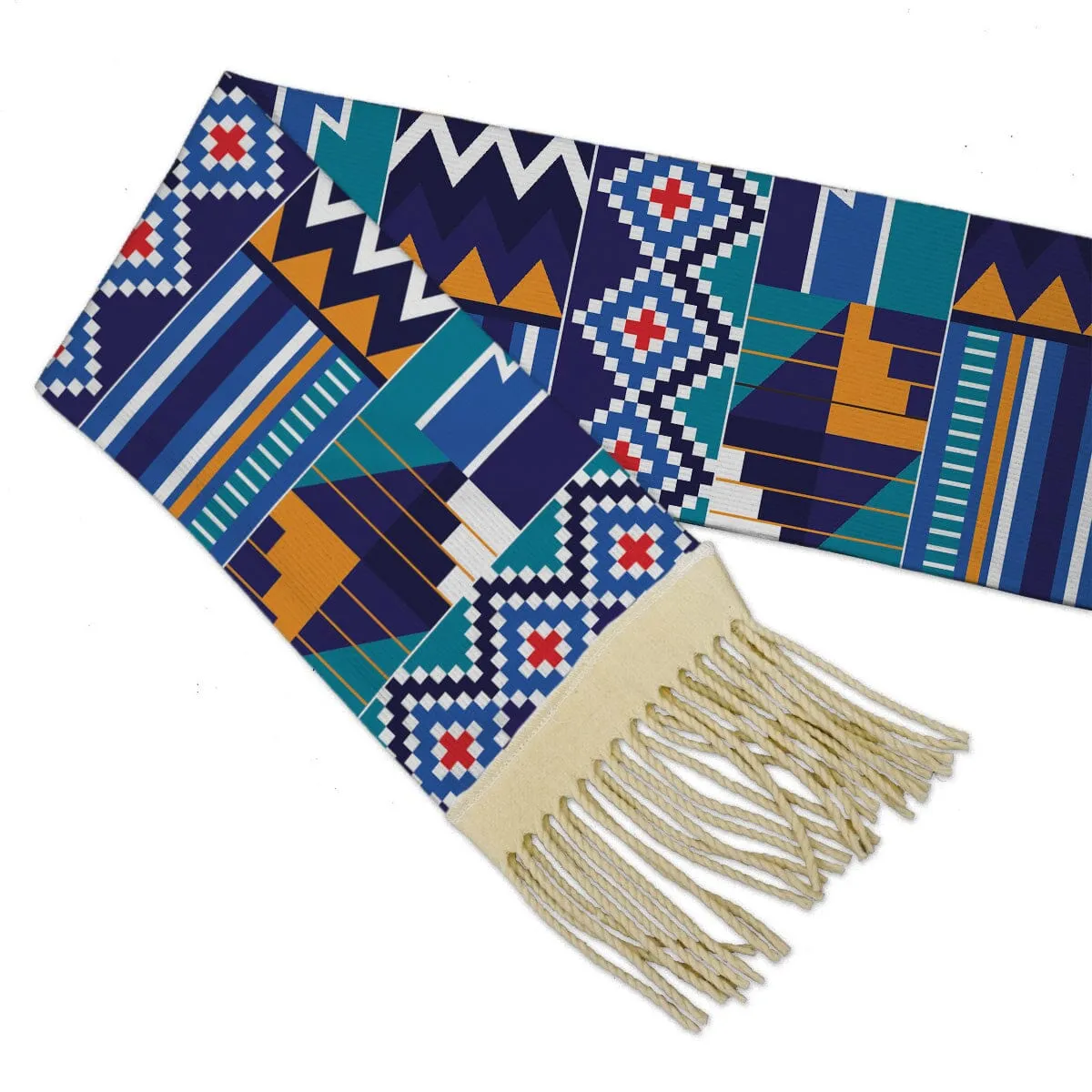 Printed Kente Pattern Scarf