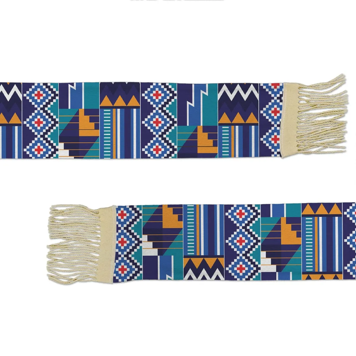 Printed Kente Pattern Scarf