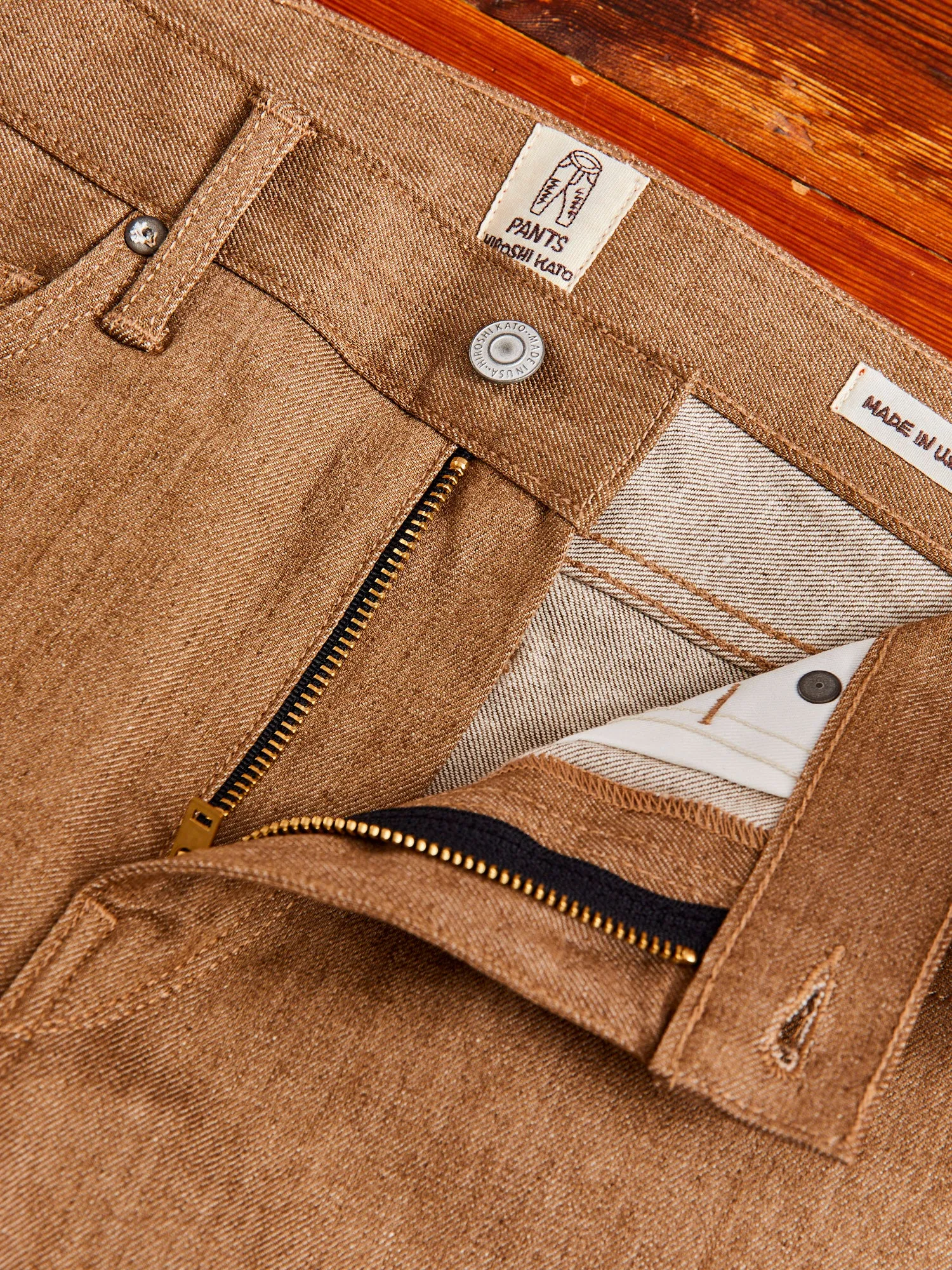 "Copper Raw" 10.5oz Stretch Selvedge Denim - Pen Slim