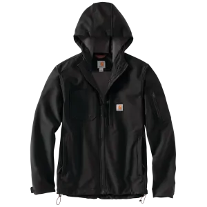 Rain Defender Relaxed Fit Midweight Softshell Hooded Jacket (103829)