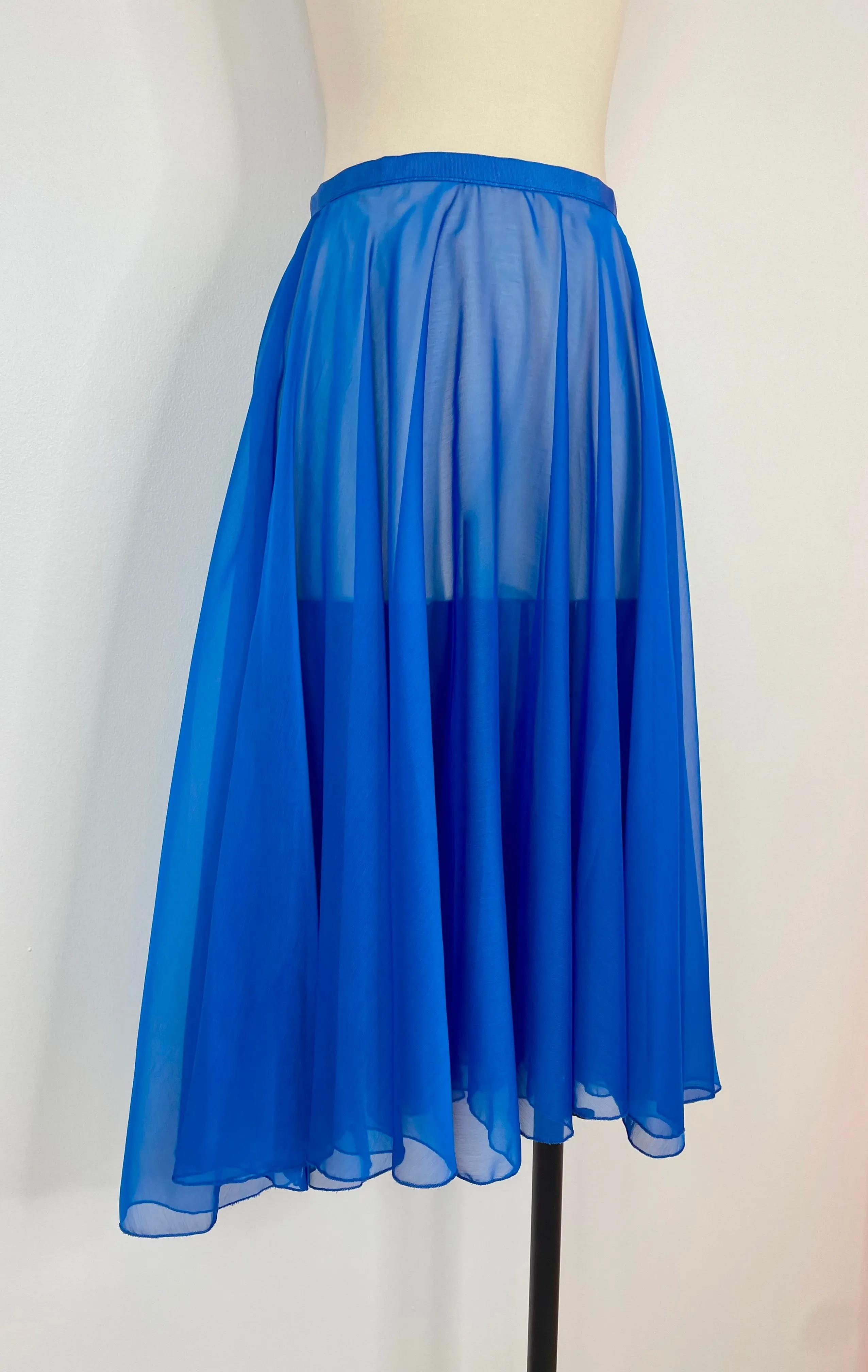 Ready-To-Wear Chiffon Skirt Deep Olympian Blue