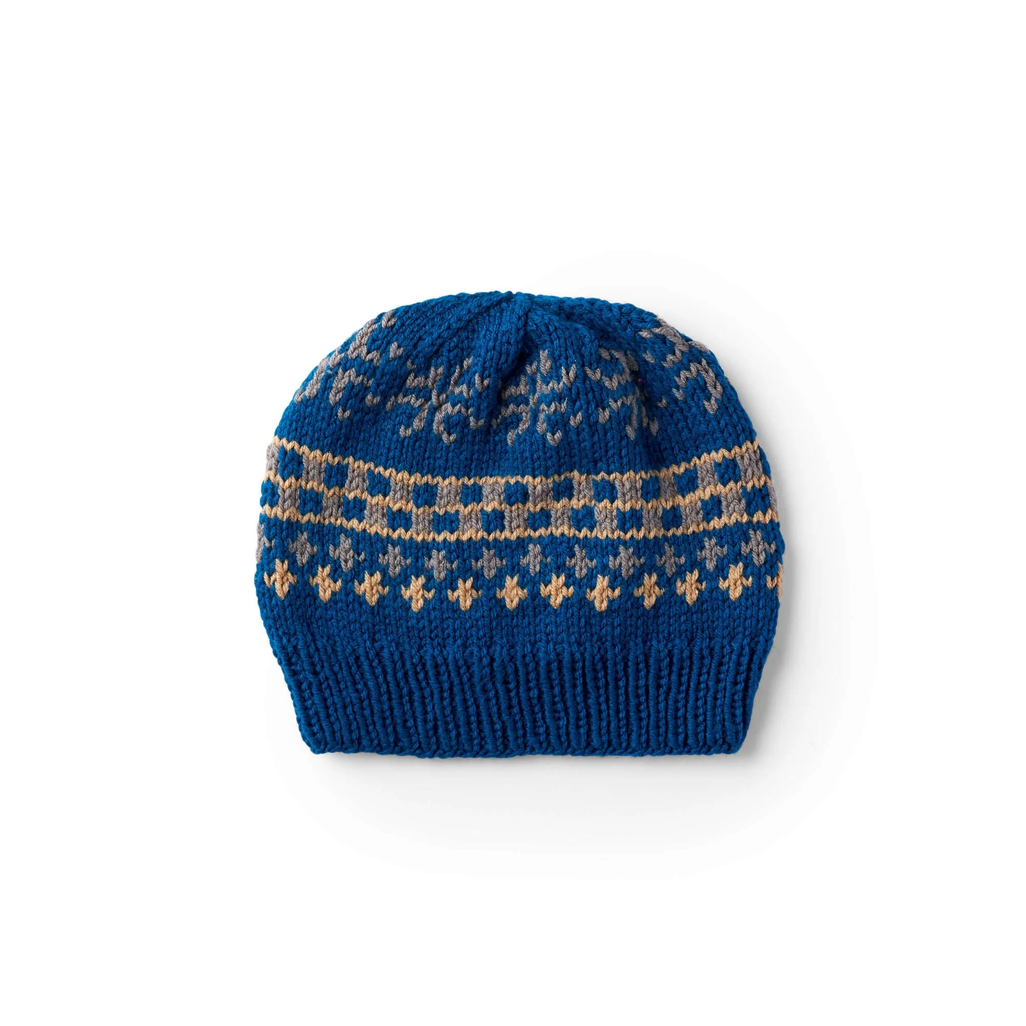 Red Heart Favorite Knit Fair Isle Hat