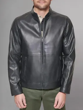 Regular Fit Real Leather Jacket for Men