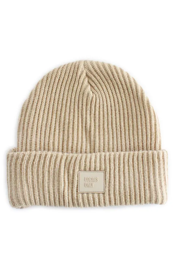 Ribbed Beanie Hat - Oatmeal