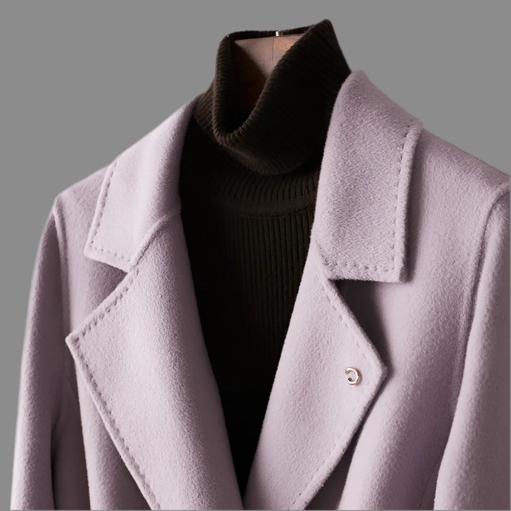 Sable Mid Length Reversible Cashmere Coat