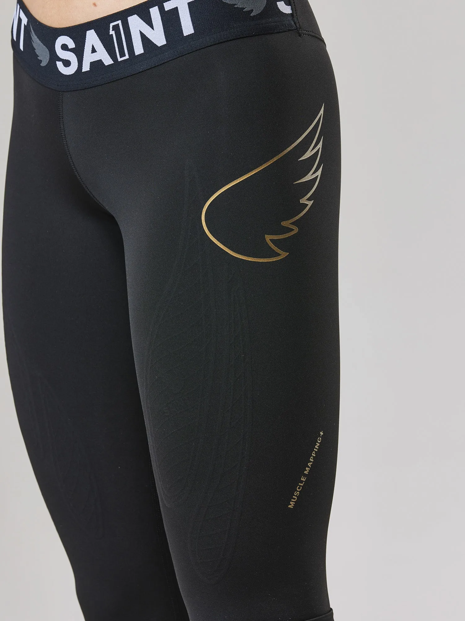 Saint Women's P1 Elite Compression Tights Low Rise - Black