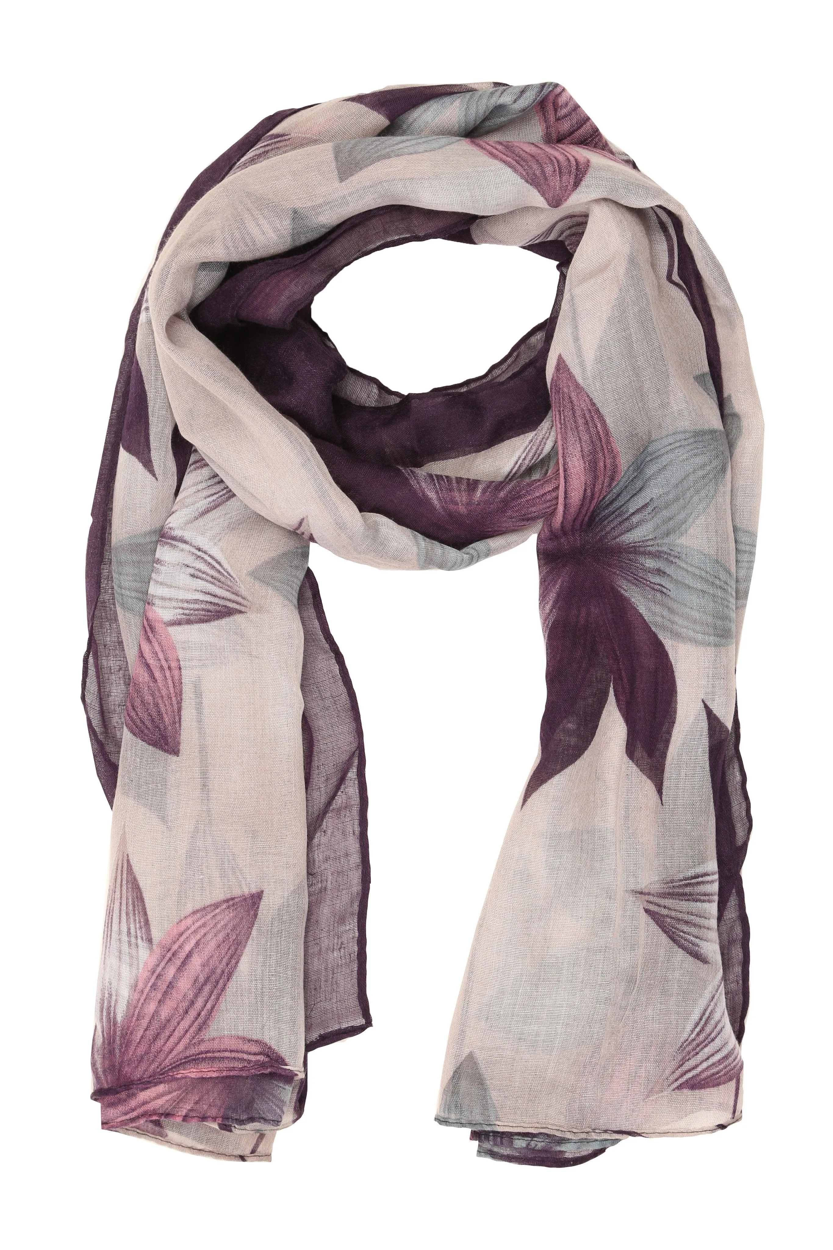 Sakkas Nichole summer gauze featherweight patterned versitile sheer scarf wrap