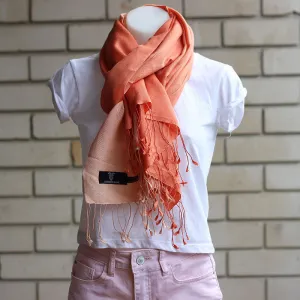 Shaded Pashmina Scarf Orange