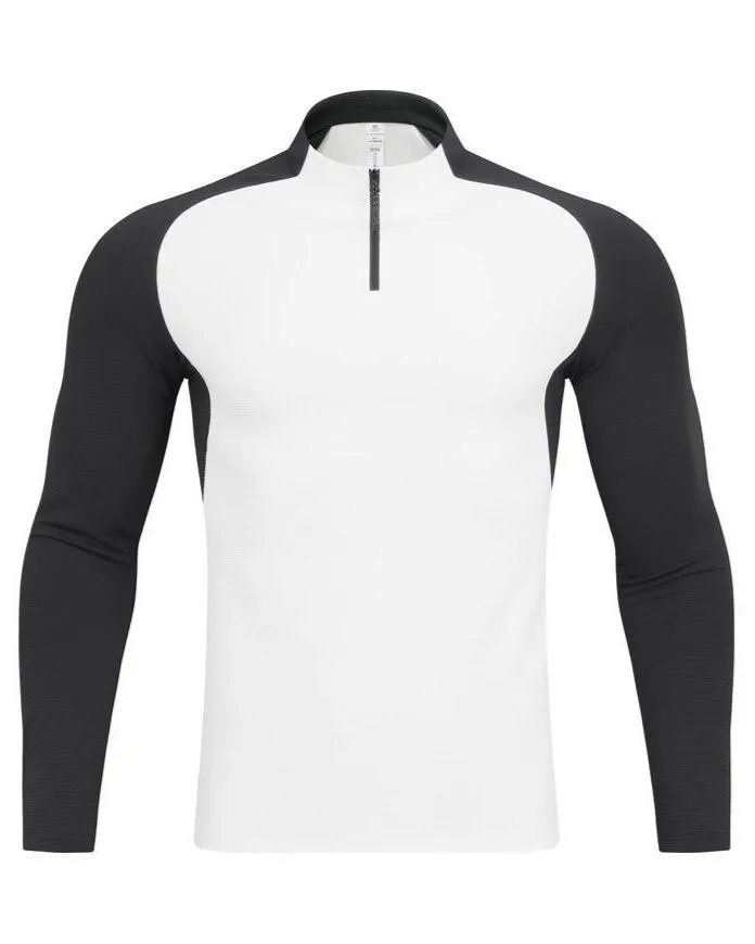 Shoulder Cut Quarter Zip Pullover Long Sleeve