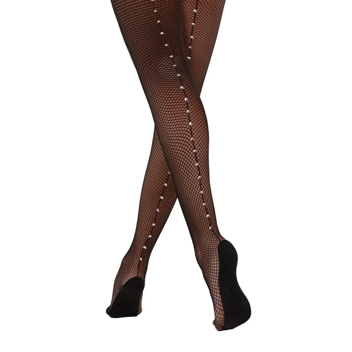 Silky Dance Adult Back Seam Professional Fishnet Tights with Diamante