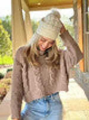 Simply Southern Braid Sweater Tan