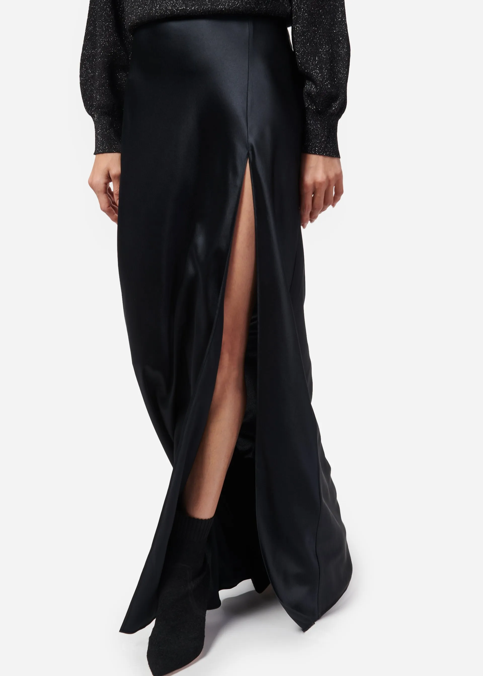 Slit Skirt Black