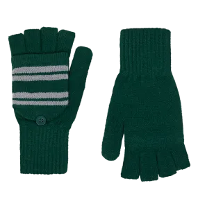 Slytherin Knitted Mitten Capped Gloves