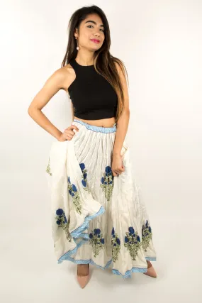 Swing Skirt- Blue Poppy