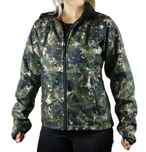 TECL-WOOD Women's Multi-Functional Reversible Jacket: Camo/Blaze Orange