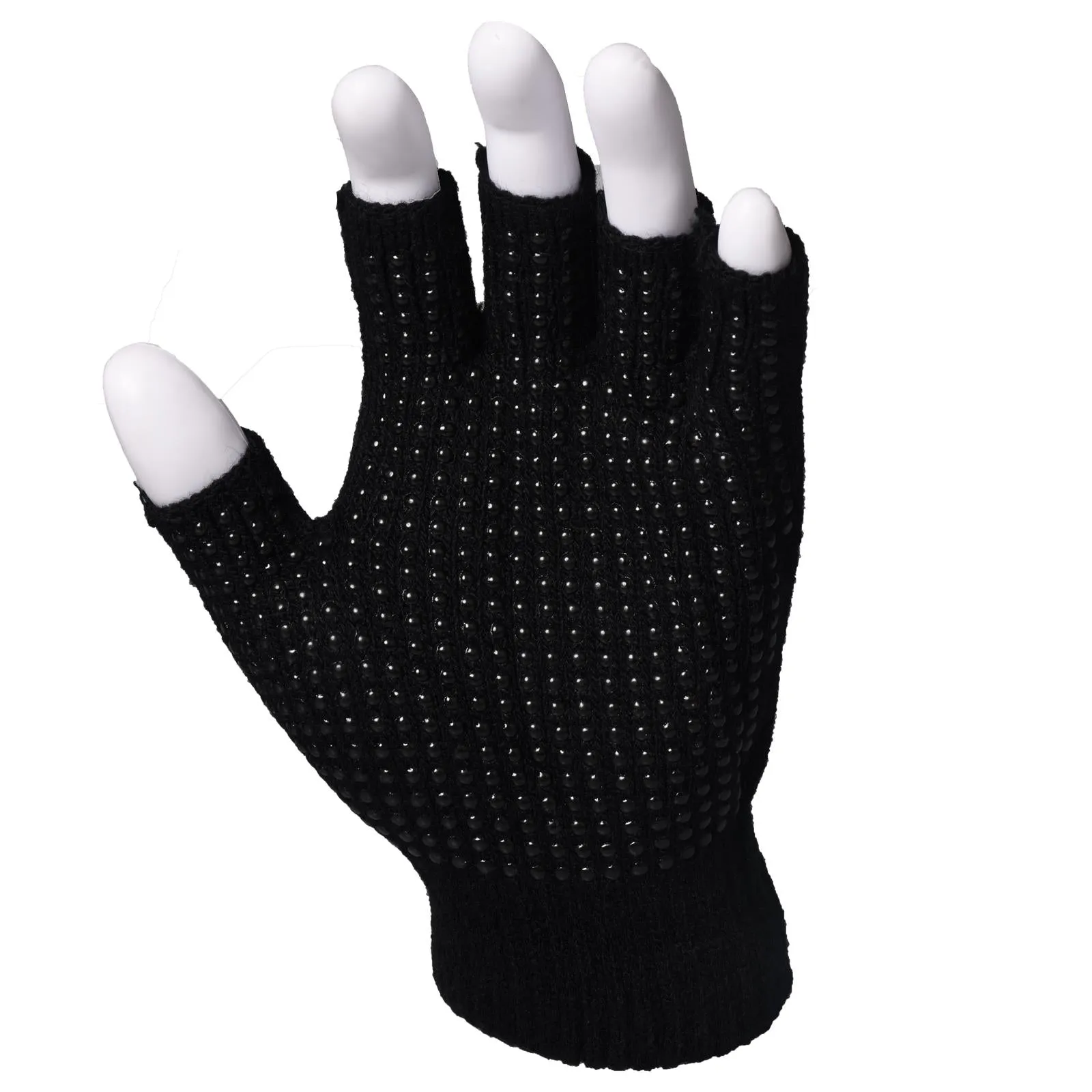 Unisex Fingerless Gripper Gloves - Pack of 6