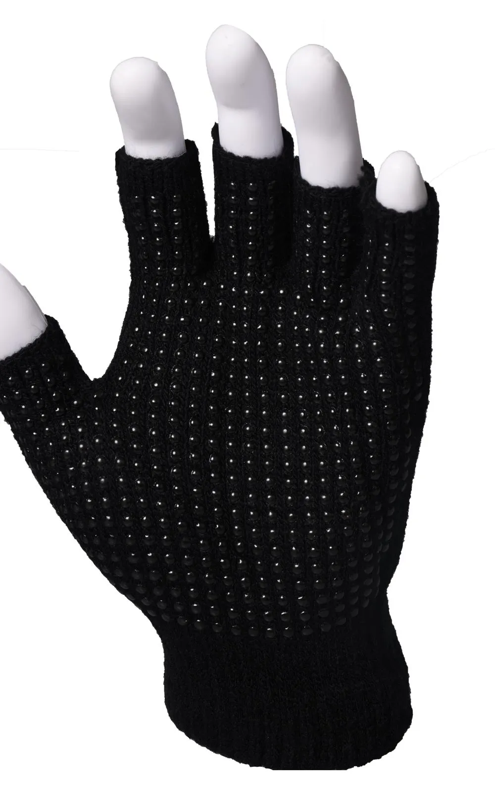 Unisex Fingerless Gripper Gloves - Pack of 6