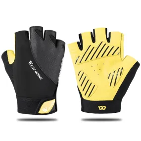 WEST BIKING YP0211210 Mountain Cycling Gloves Half Finger Breathable Anti-Slip Gloves Riding Equipment, Size: L(Black Yellow)