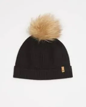 Wool Faux Fur Pom Beanie